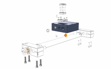 3D-Montageanleitung für eine Maschine