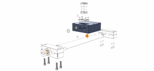 3D-Montageanleitung für eine Maschine